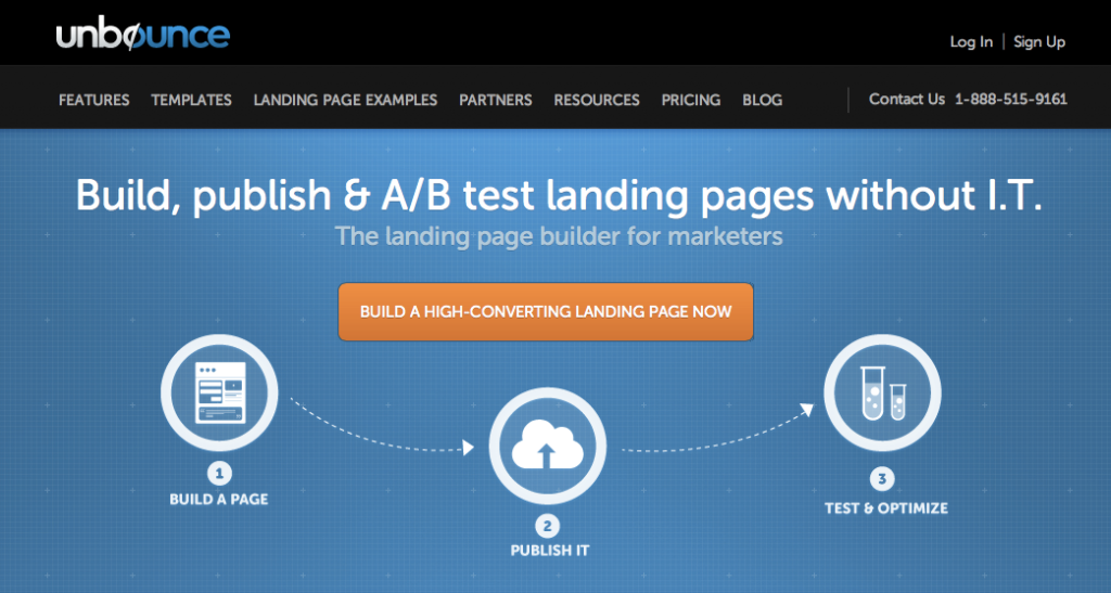 unbounce landing pages