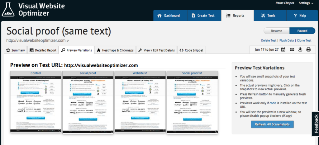 visual web optimizer