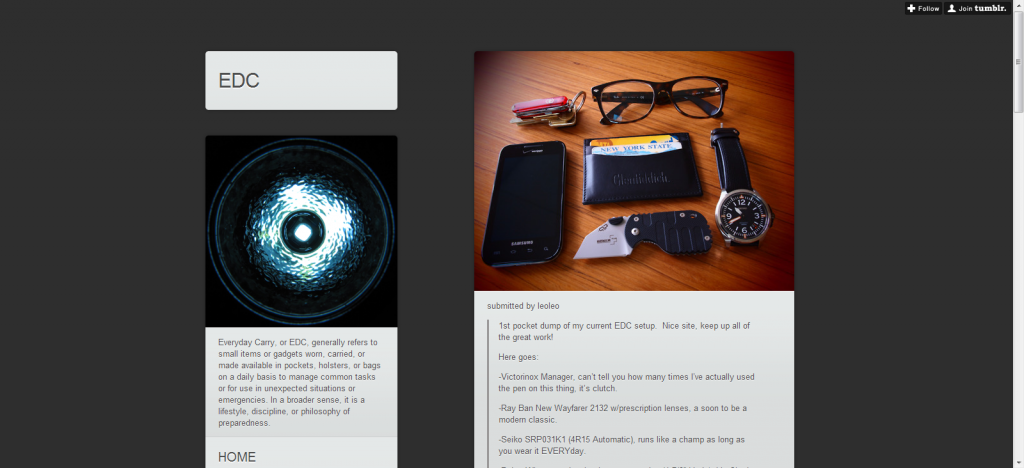 Everyday Carry Home Page
