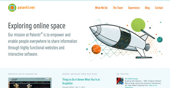 Palantir Home Page Web Design