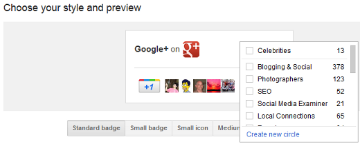 google badge in action