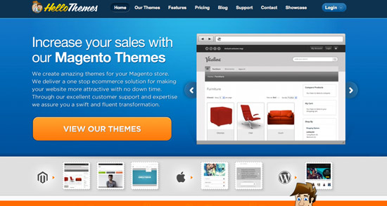 Hello Themes Website Header