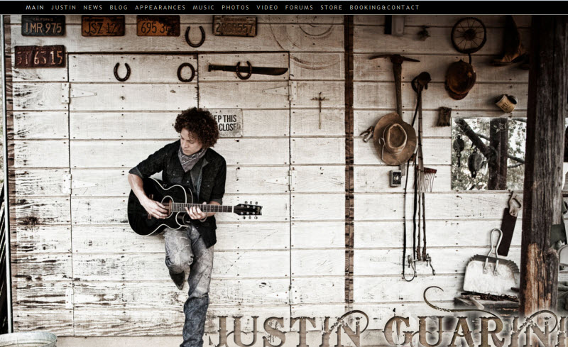 Justin Guarini Justin Guarini Using WordPress Website Platform