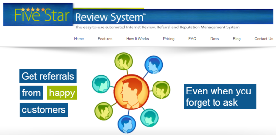 the 5 Star Review home page