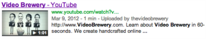 Video Brewery Rich Snippet