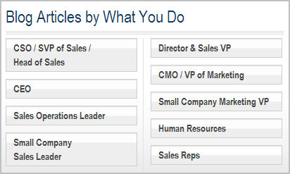 Sales Benchmark Index blog posts