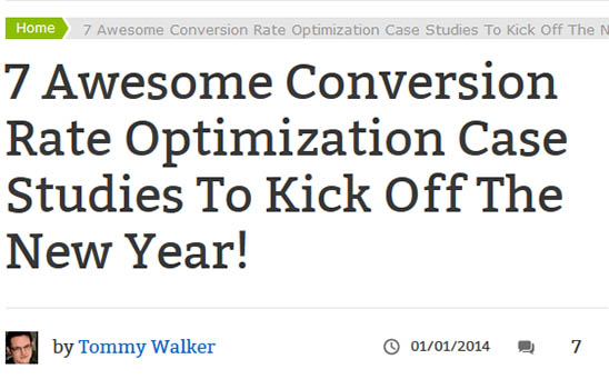 Awesome conversion case studies