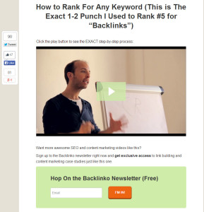 Brian Dean's Social Squeeze Page