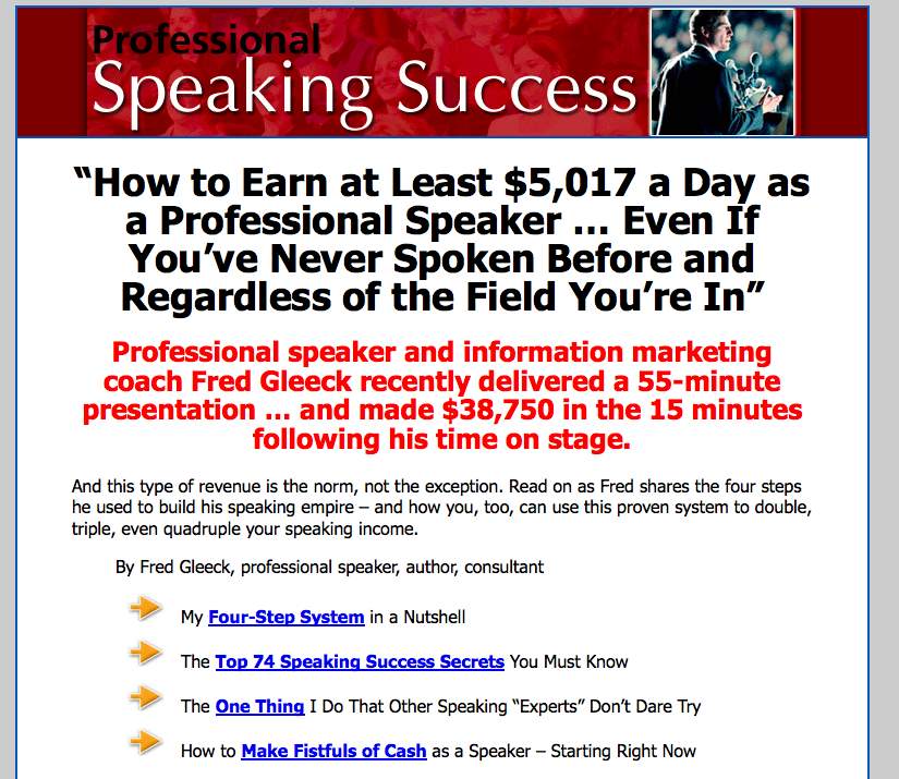 professional speaker