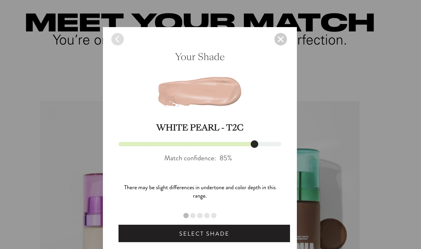 Match My Makeup quiz results