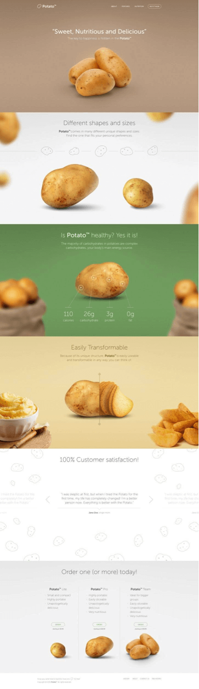 potato-landing-page