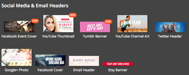 social media email headers