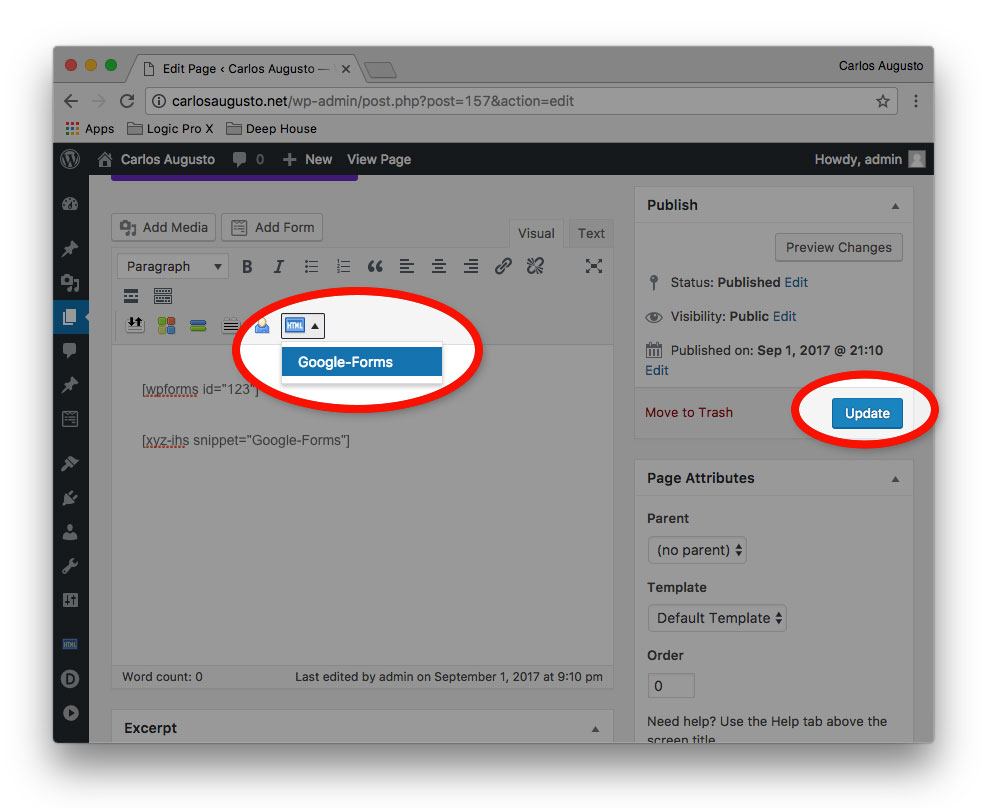 Google forms update