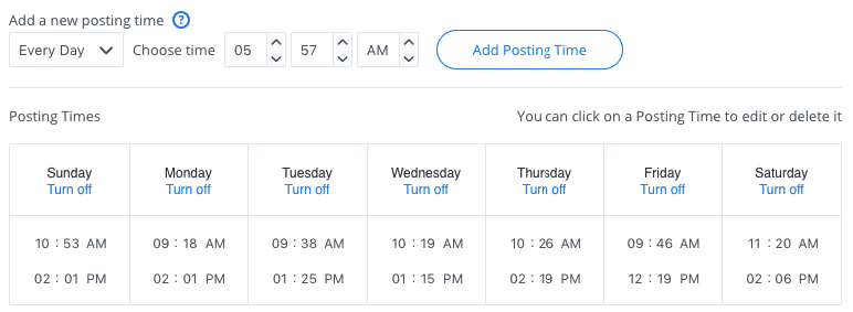 buffer posting schedule