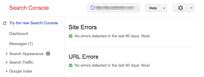 google index tool crawl errors 90