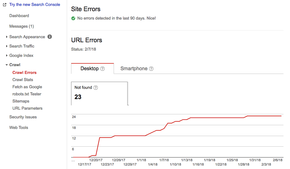 crawl errors