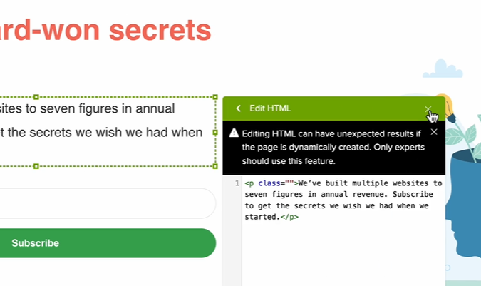 Crazy Egg A/B testing tool example