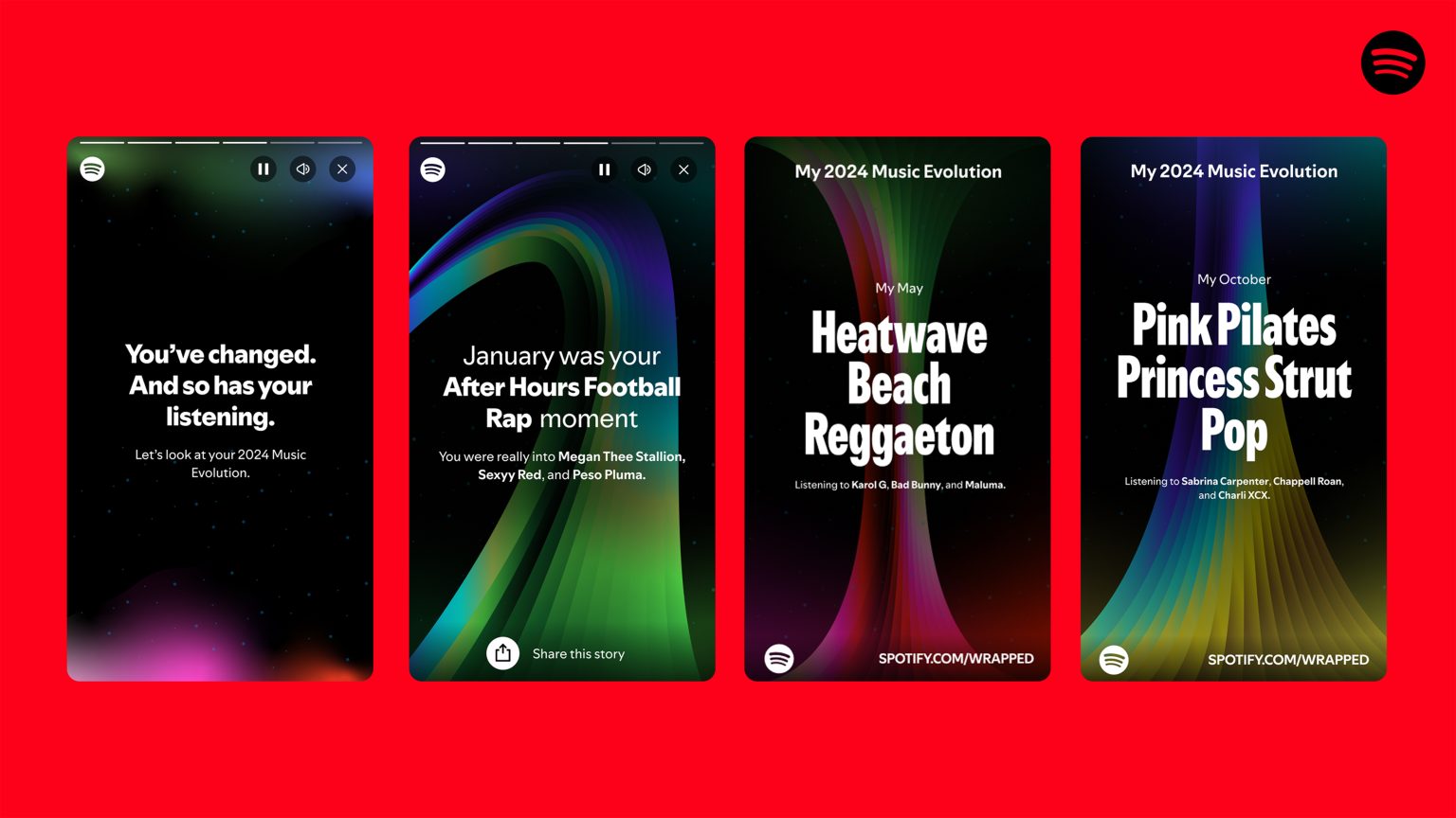 Spotify stories examples