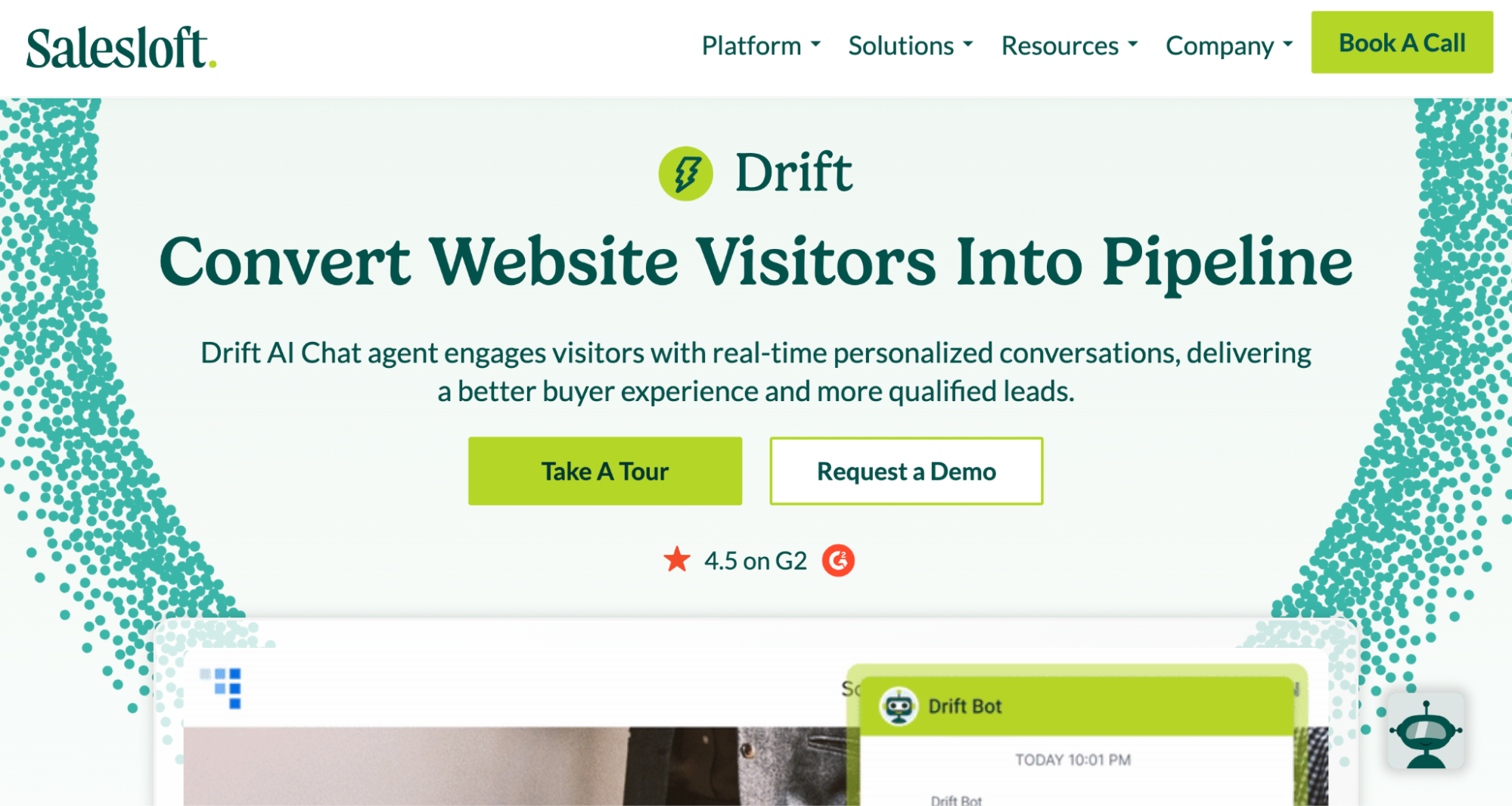 Salesloft homepage