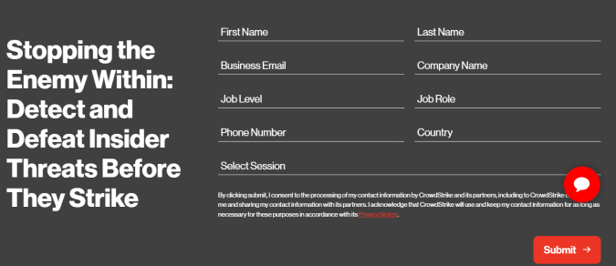 Crowdstrike webinar form