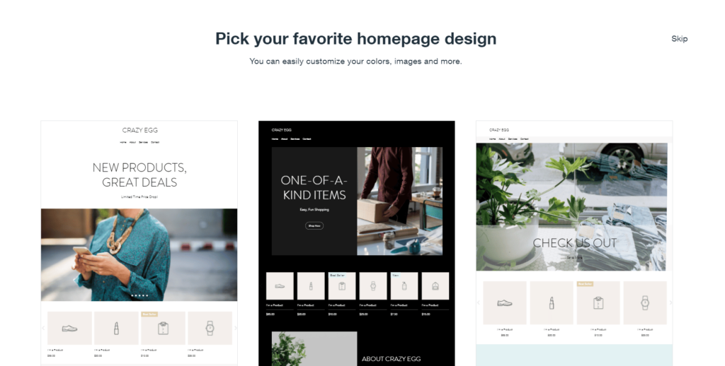 Pick your favorite homepage design