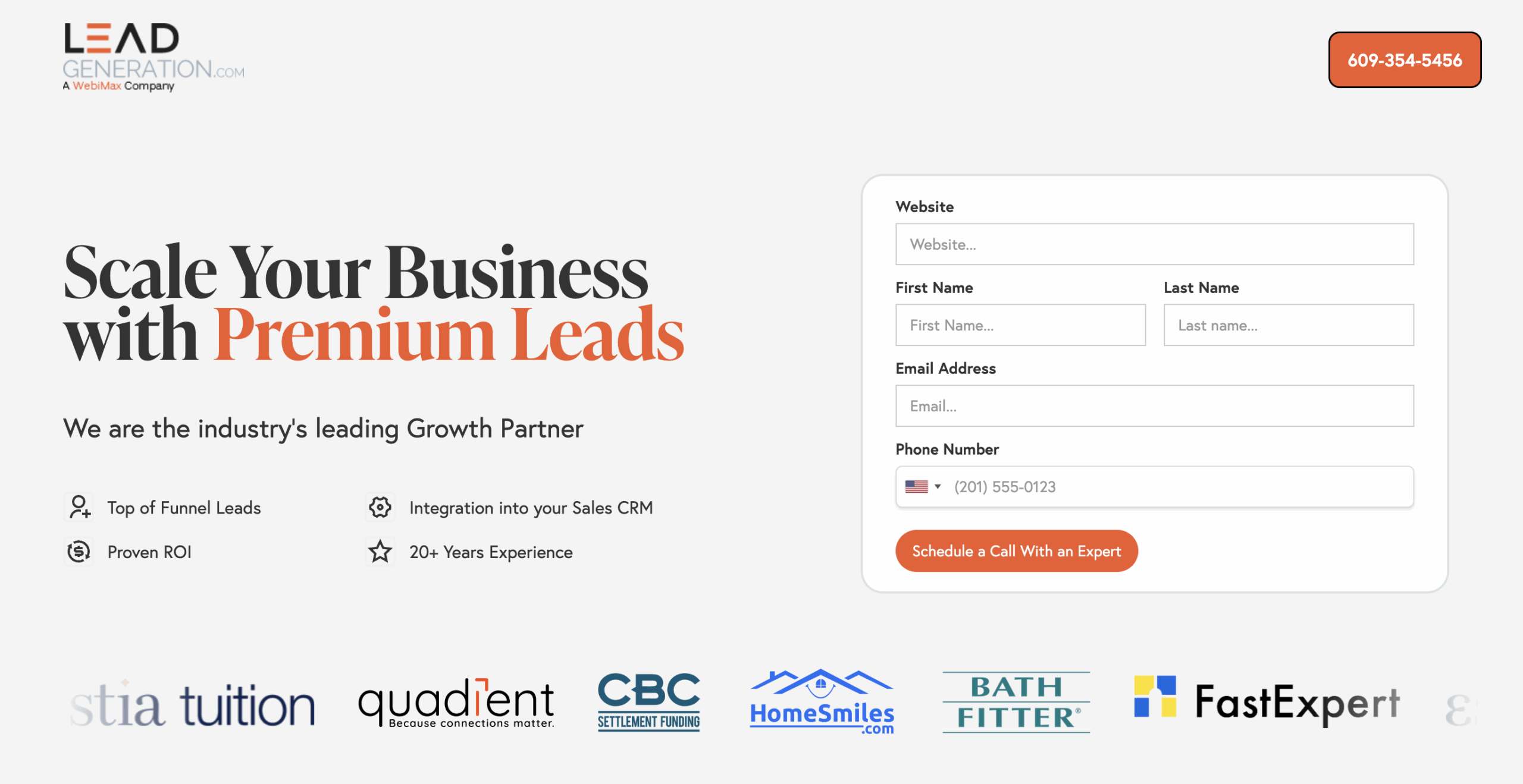 Leadgeneration.com homepage