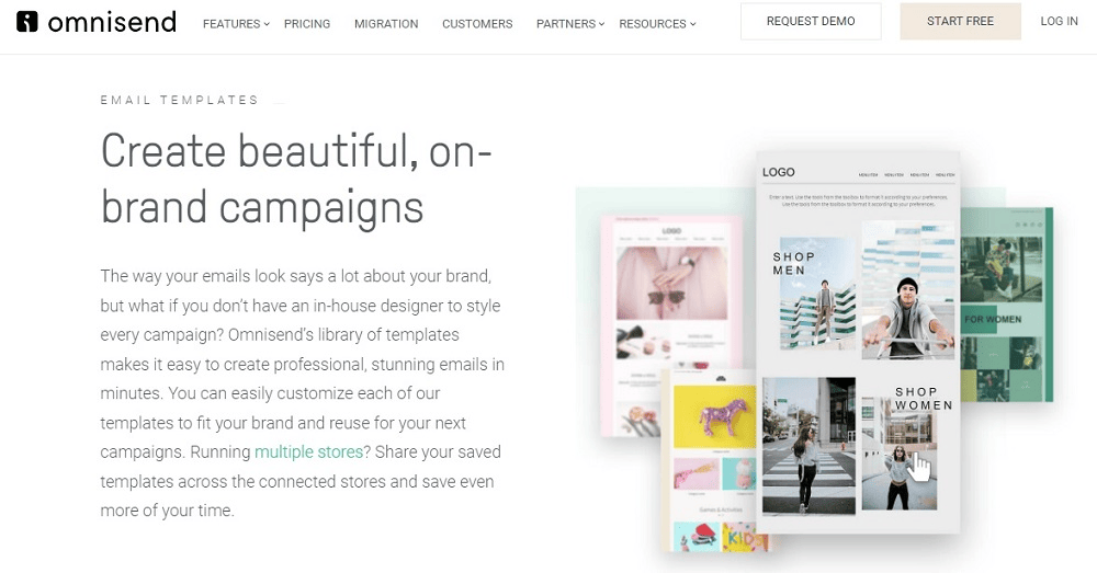 Omnisend home page