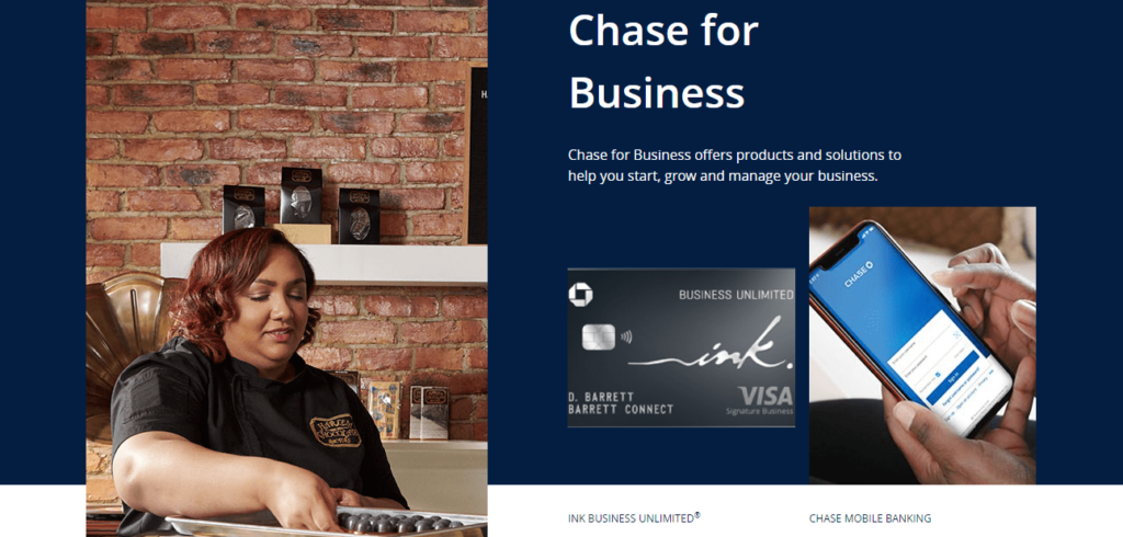 Chase home page