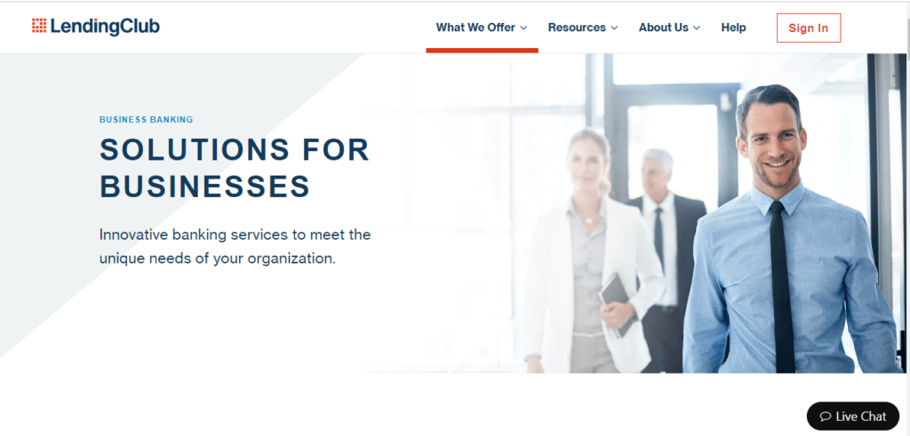LendingClub home page