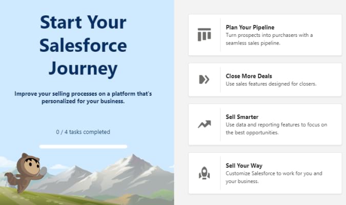 Salesforce CRM initializaiton process