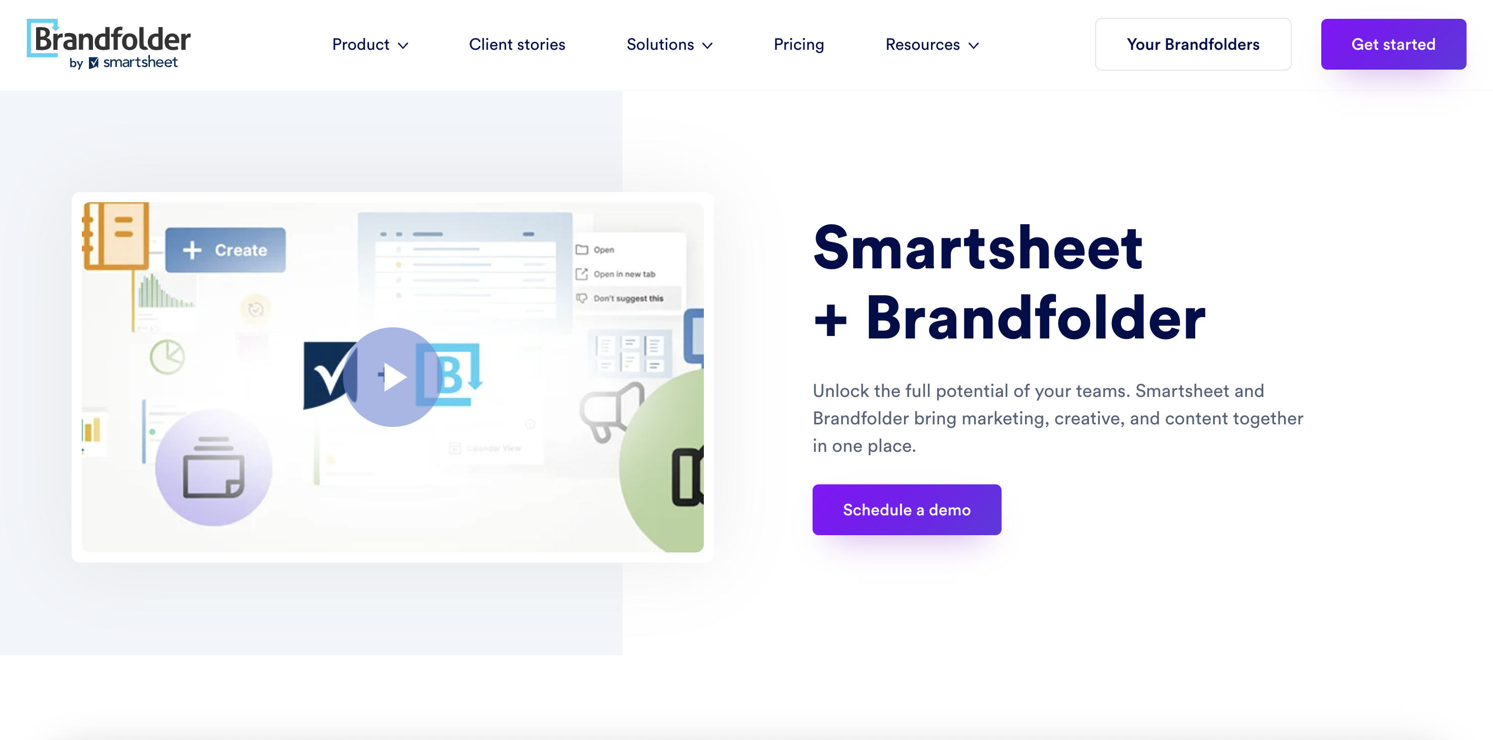 Brandfolder by Smartsheet is visual, beautiful, and intelligent. 