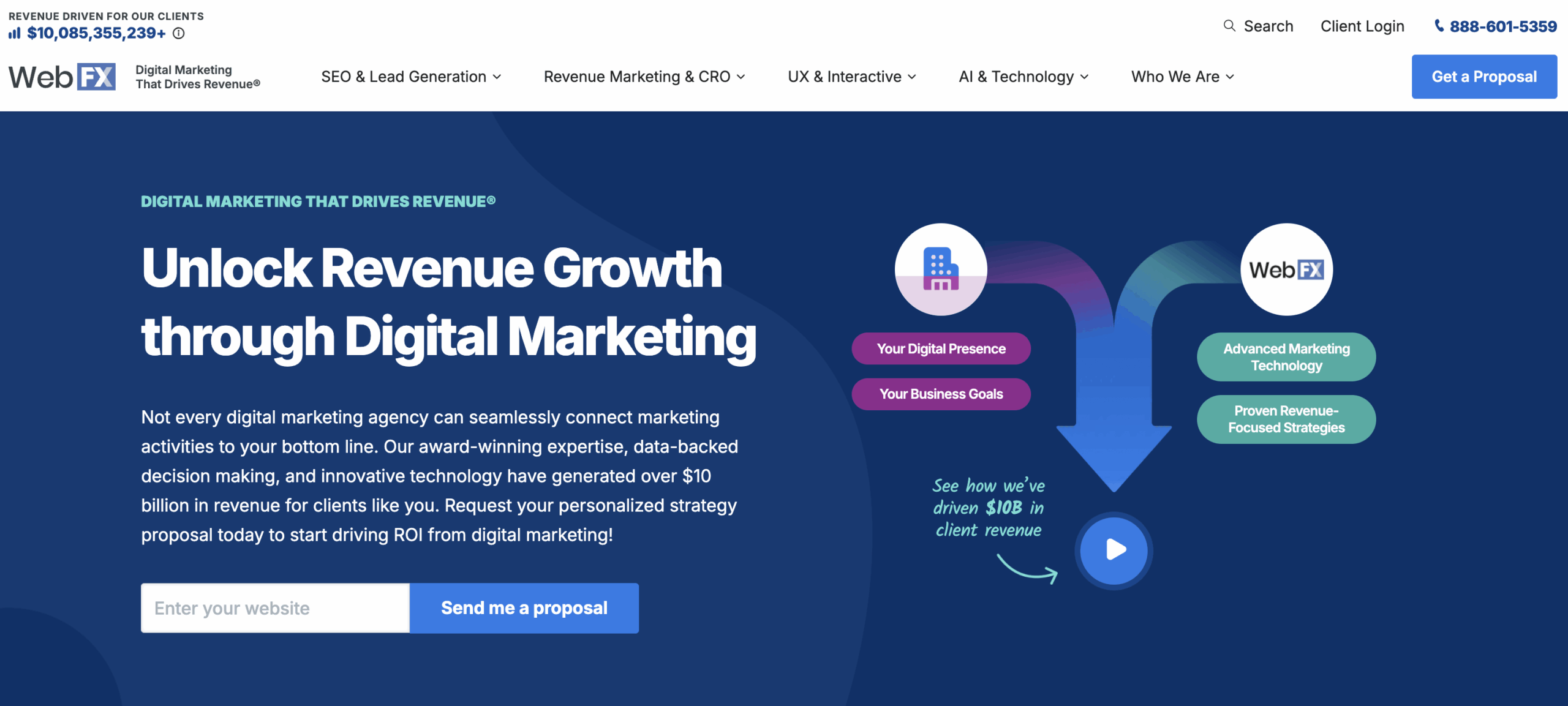 WebFX homepage