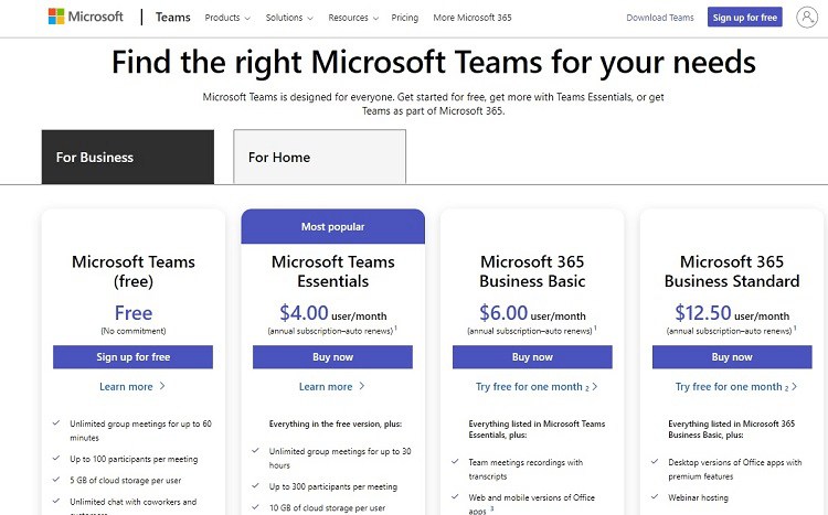 Learn About Microsoft Teams Pricing, and Discover Its Plans