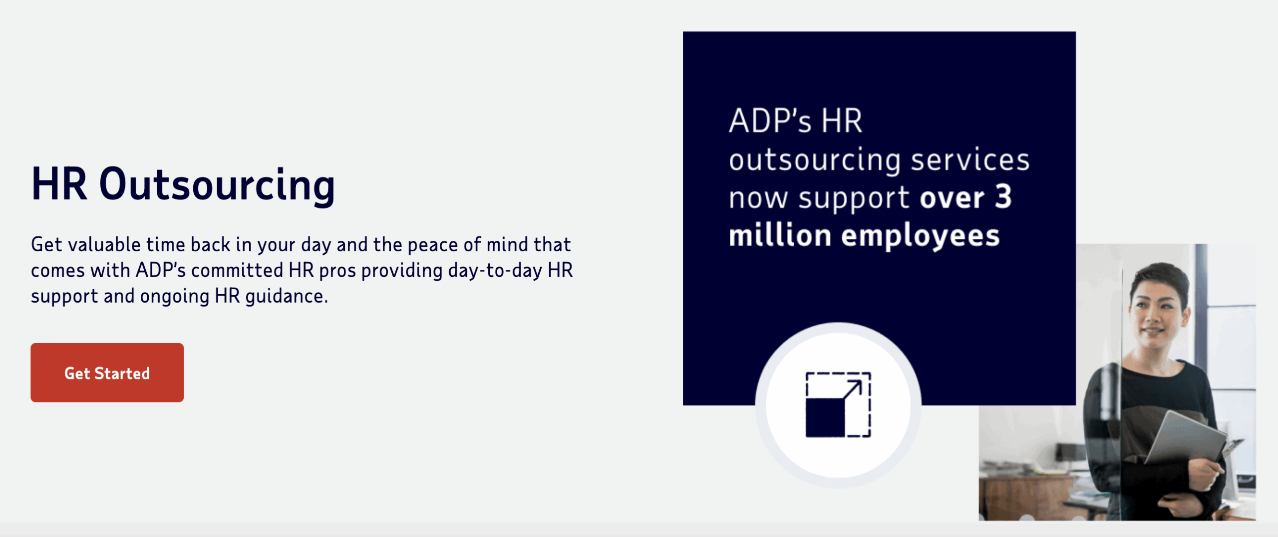 ADP HR outsourcing page 