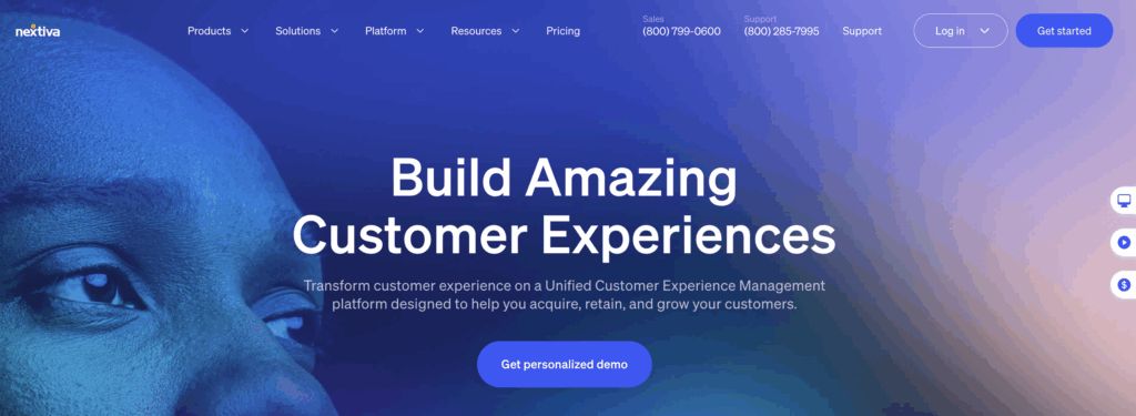 Nextiva homepage