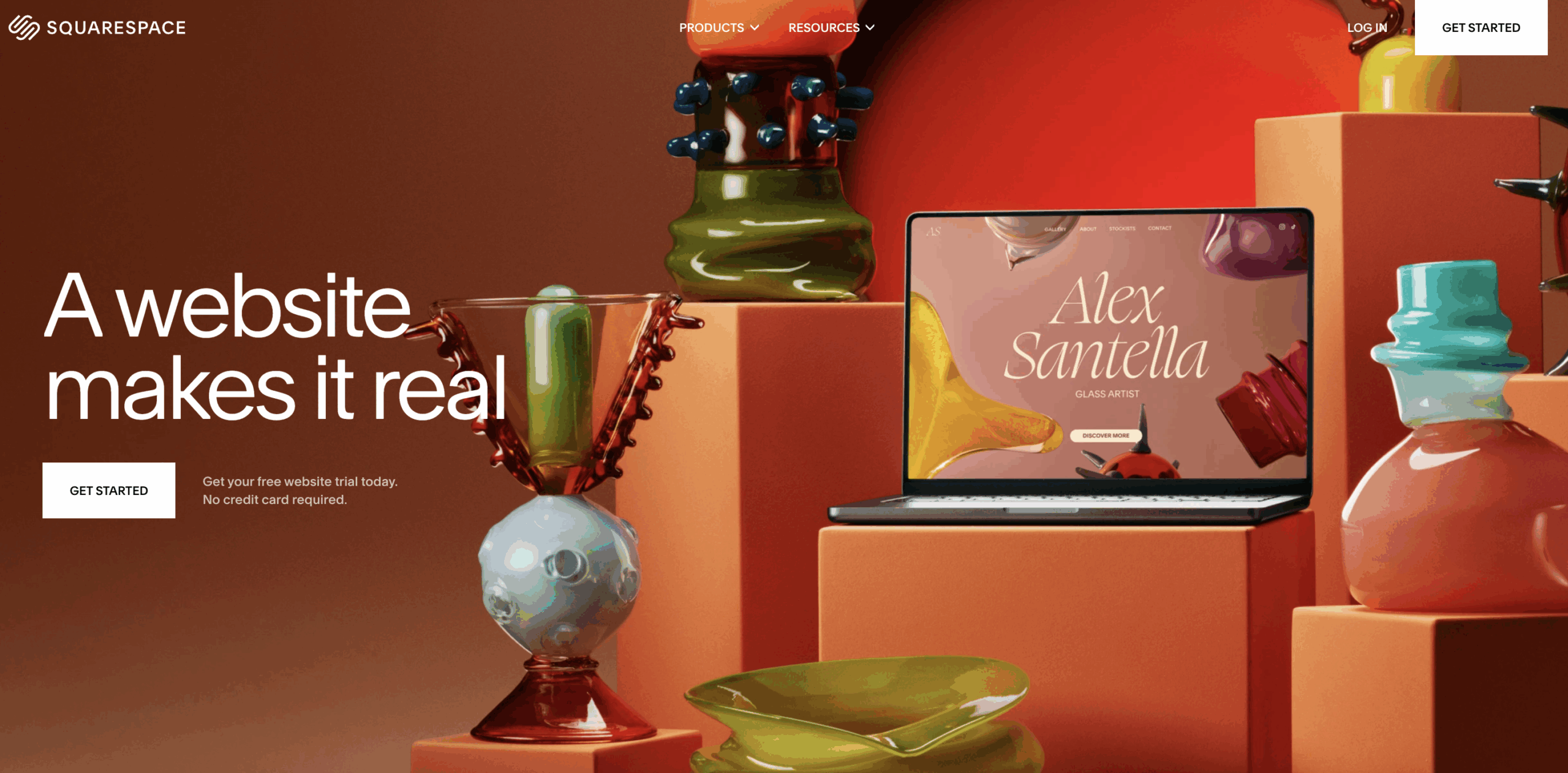 Squarespace homepage