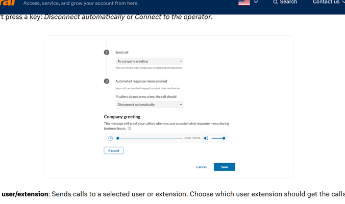 Setting up a call flow inside of RingCentral.