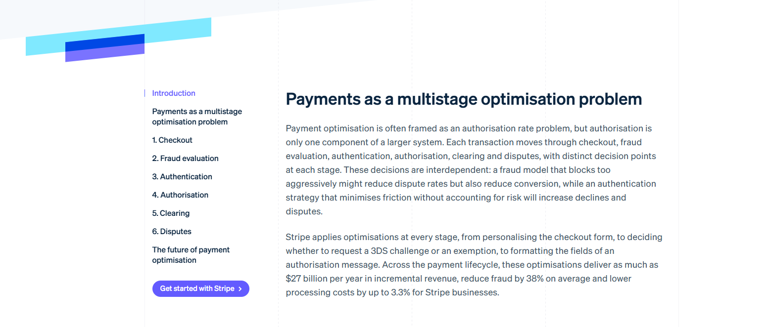 Article page with left-side sticky table of contents navigation